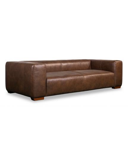 Plush 3 Seater Leather